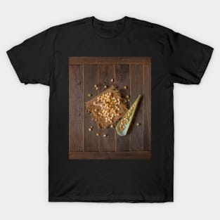 corn cob raw on wood T-Shirt